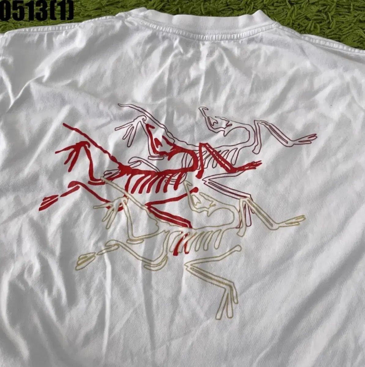 アークテリクス 白 Tシャツ バッグ プリンティング 3XL
