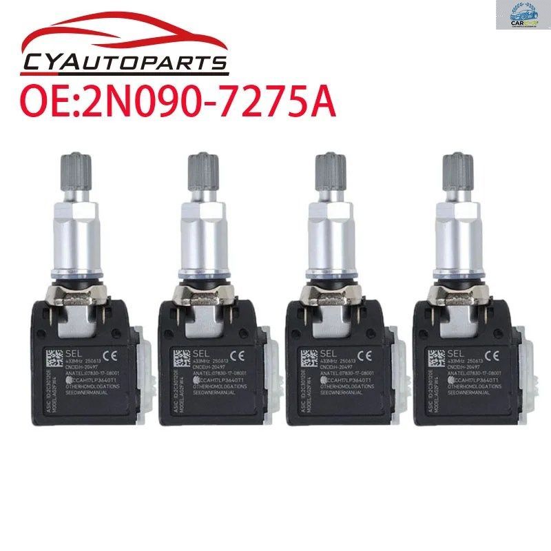 新品 2N0907275A 2N090-7275A アウディ A3 アルピナ B5 433MHz 用 TPMS タイヤ空気圧センサー