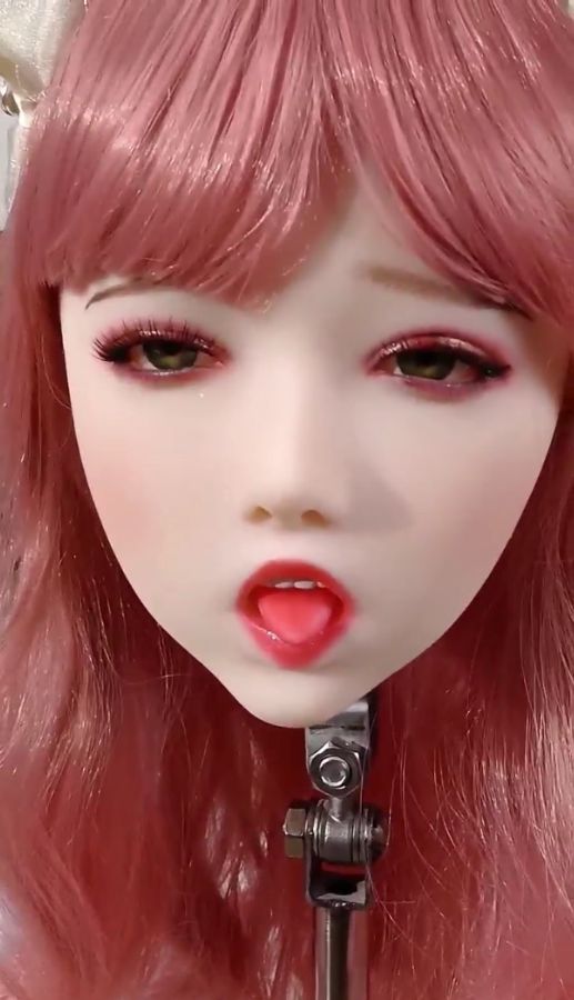 上品ソフトシリコン ヘッド 頭部単品 リアルガール頭 髪と眉毛、まつ毛 