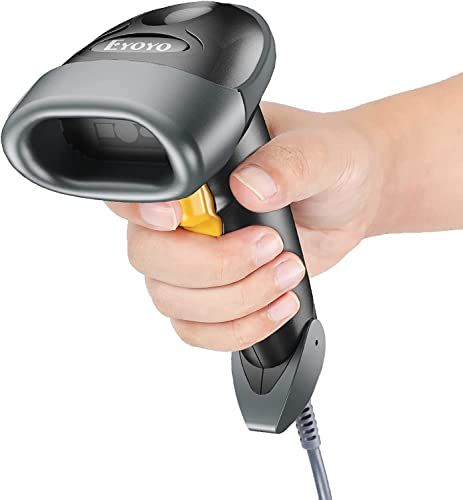 【2026最新改良】Eyoyo バーコードリーダー ??コードリーダー USB 有線 ?次元 ?次元 バーコードスキャナー ハンディスキャナ コードリーダー コードスキャナー 1D 2D QR液晶表示 自動-手動スキャン 日本語説明書wb a882f457