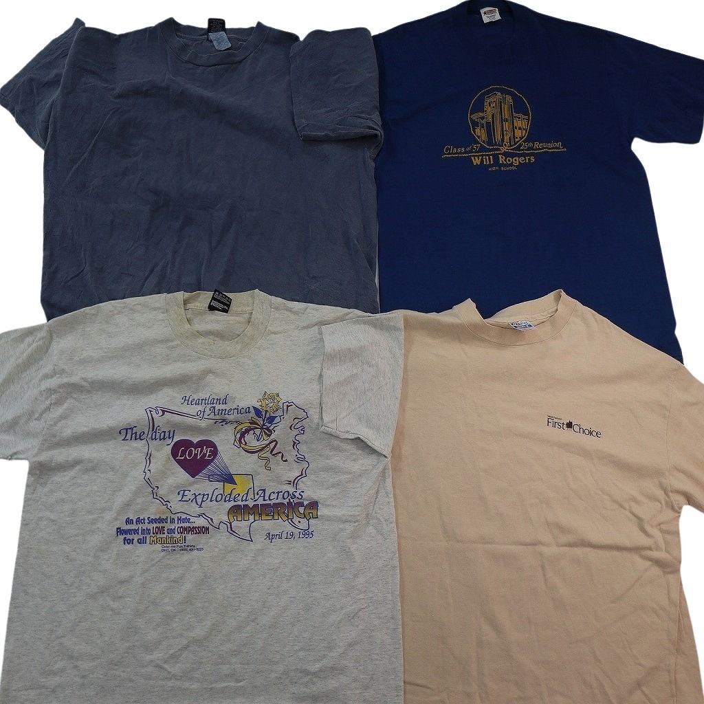 古着卸 まとめ売り シングルステッチ Tシャツ 16枚セット ( メンズ XL