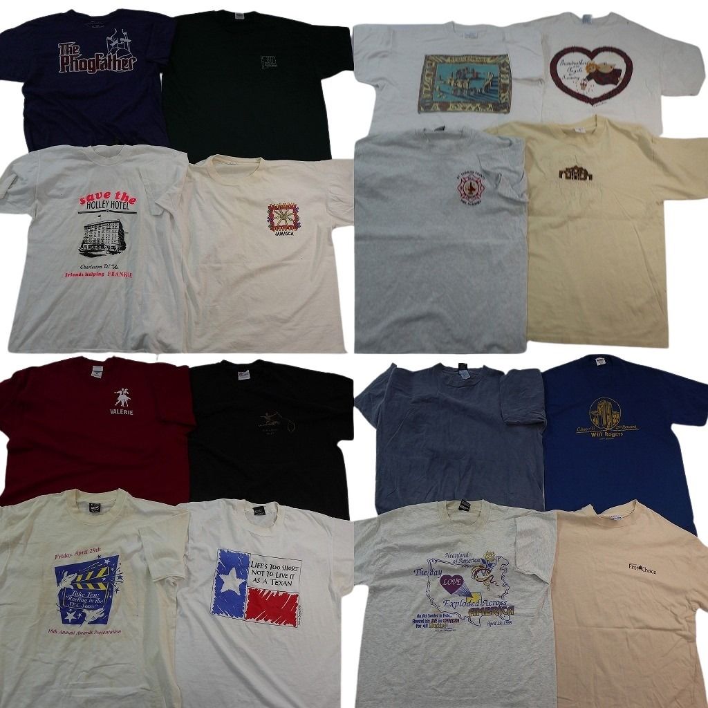 古着卸 まとめ売り シングルステッチ Tシャツ 16枚セット ( メンズ XL