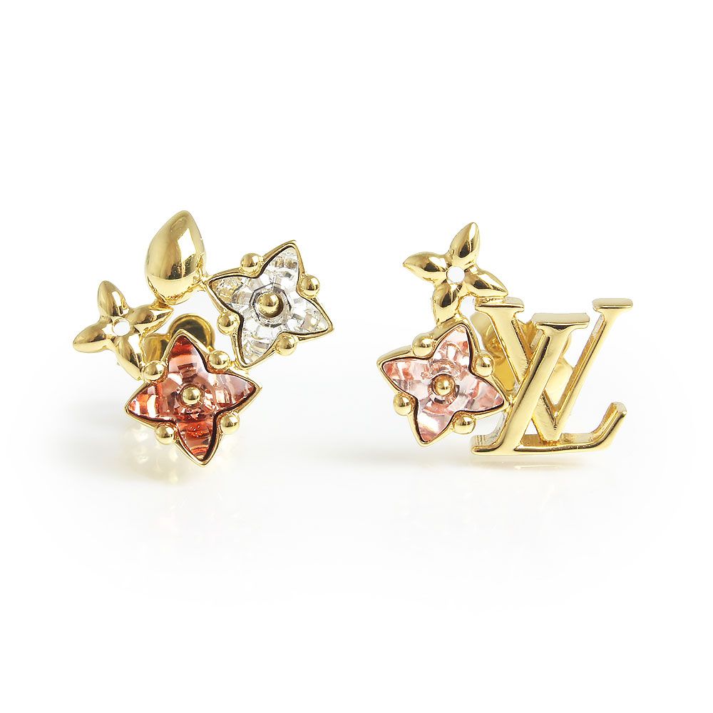 ルイ ヴィトン M00786 ピュス ルルグラム ゴールド ピンク クリア ピアス 箱付 LOUIS VUITTON（新品・未使用品）