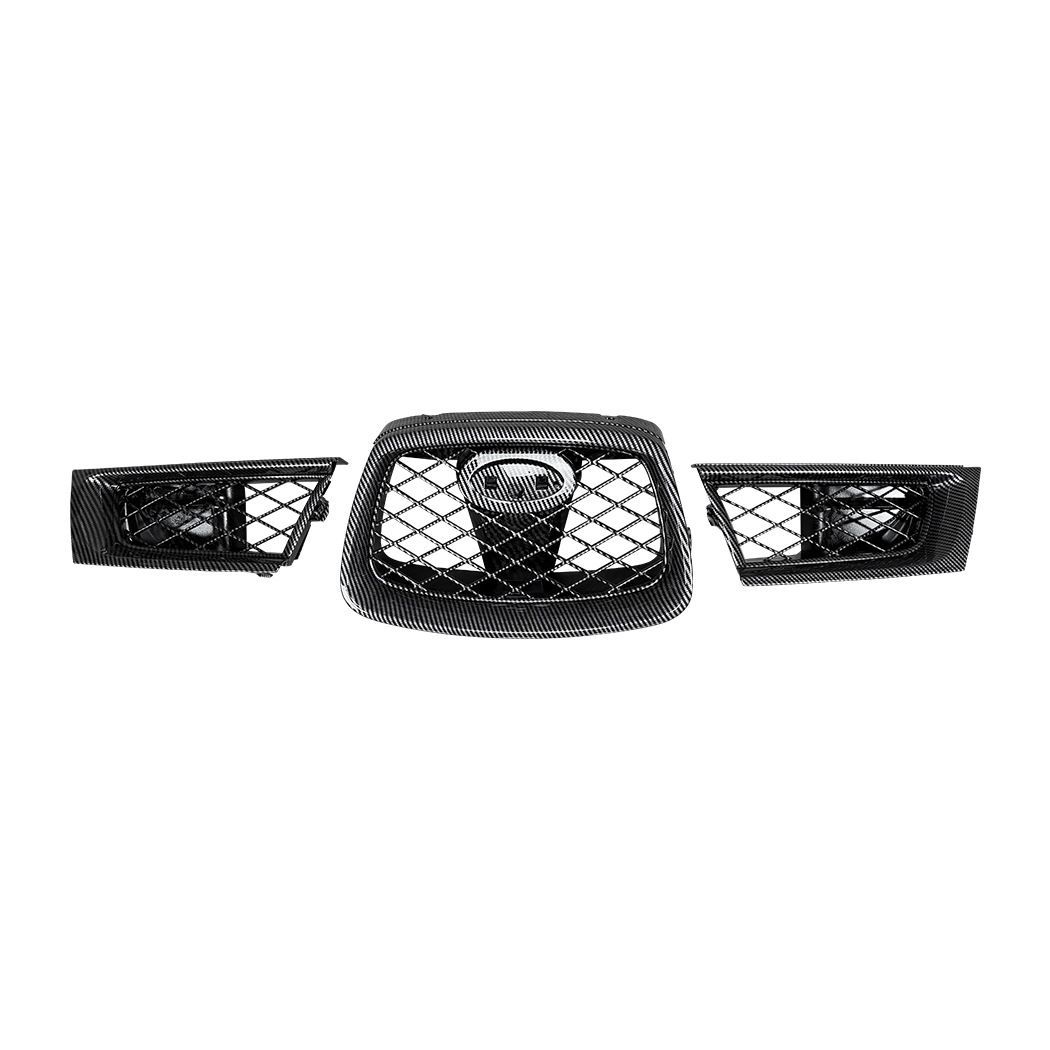【送料無料】スバル インプレッサ WRX STI 9代 (Subaru Impreza WRX STI 9th Gen) 2006-2007 交換用フロントグリル メッキ調 カスタム ドレスアップ スポーティ 簡単取付 アクセサリー