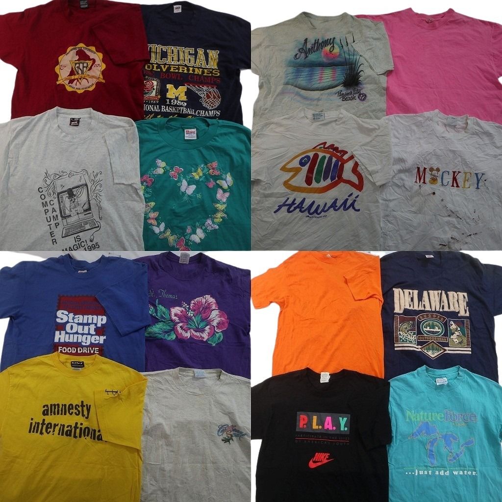 古着卸 まとめ売り シングルステッチ Tシャツ 16枚セット ( メンズ L