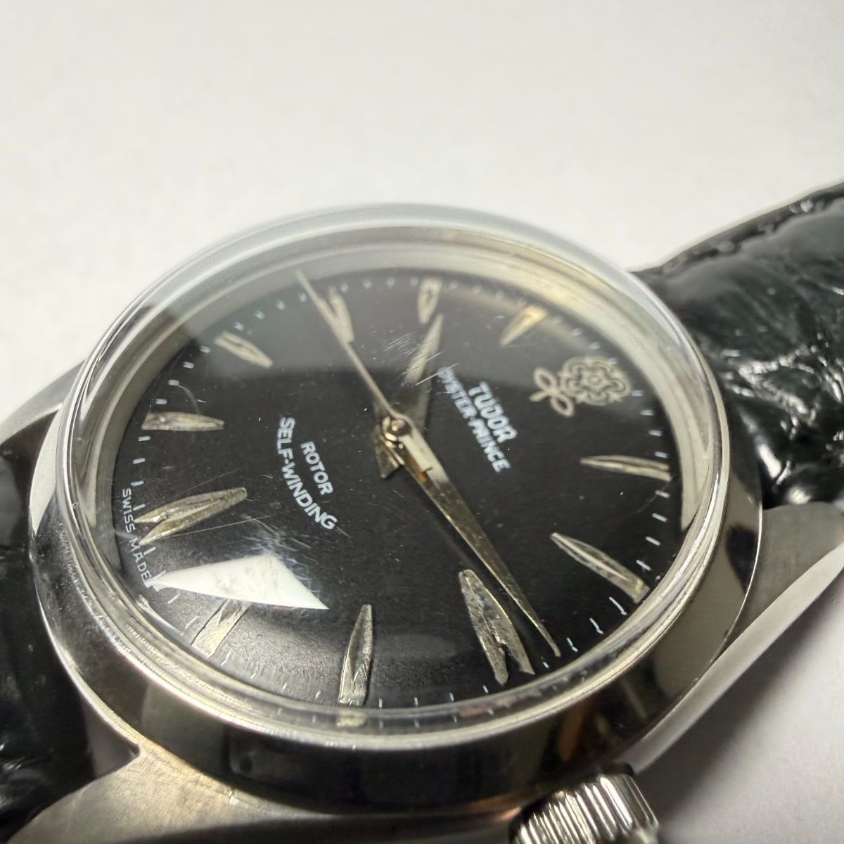 TUDOR チュードル OYSTER オイスター 7964 Big Rose 黒文字盤 自動巻 