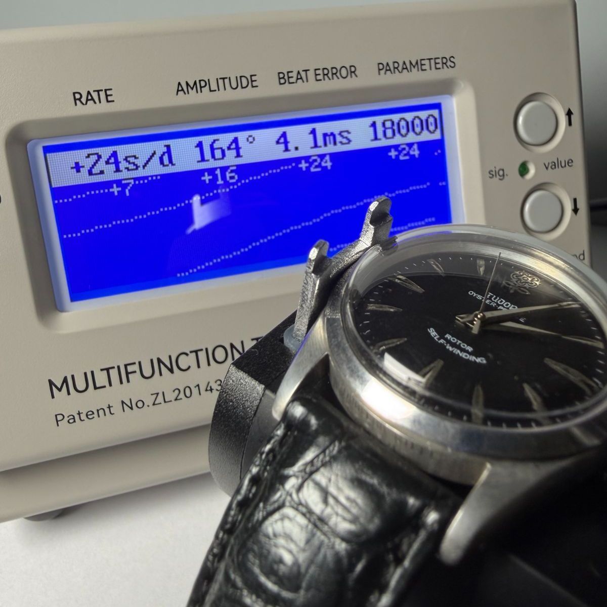 TUDOR チュードル OYSTER オイスター 7964 Big Rose 黒文字盤 自動巻 