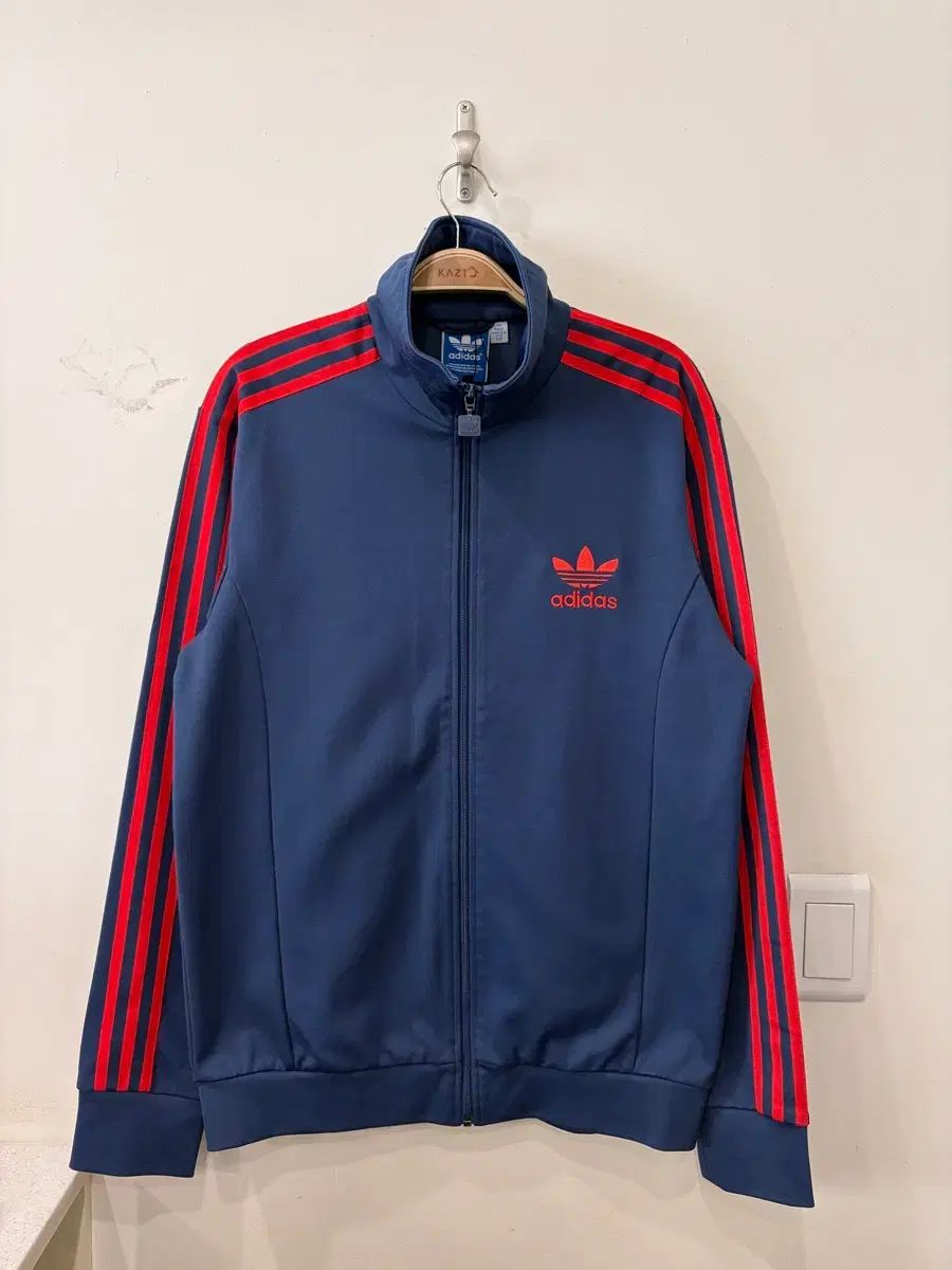 84 adidas ネイビーレッド ジャージ トラックジャージ