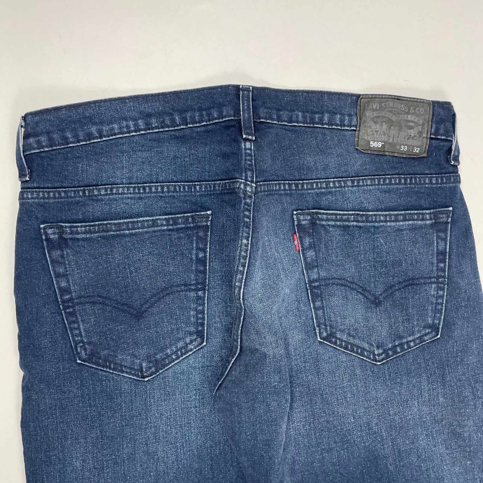 00s USA Levi 濃紺 ヒゲ リーバイス 569 W33 L32 00s USA Levi 濃紺 