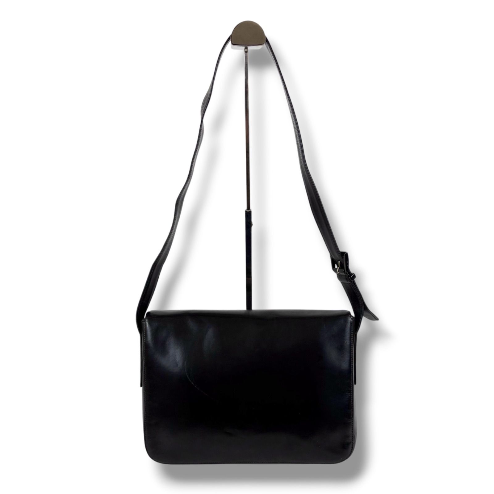 プラダ PRADA ミラーカーフレザー ワンショルダーバッグ ホーボー 