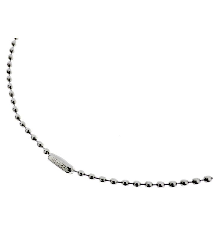 クロムハーツ CHROME HEARTS 【 Ball Chain 】 ボールチェーン シルバー ネックレス w27016