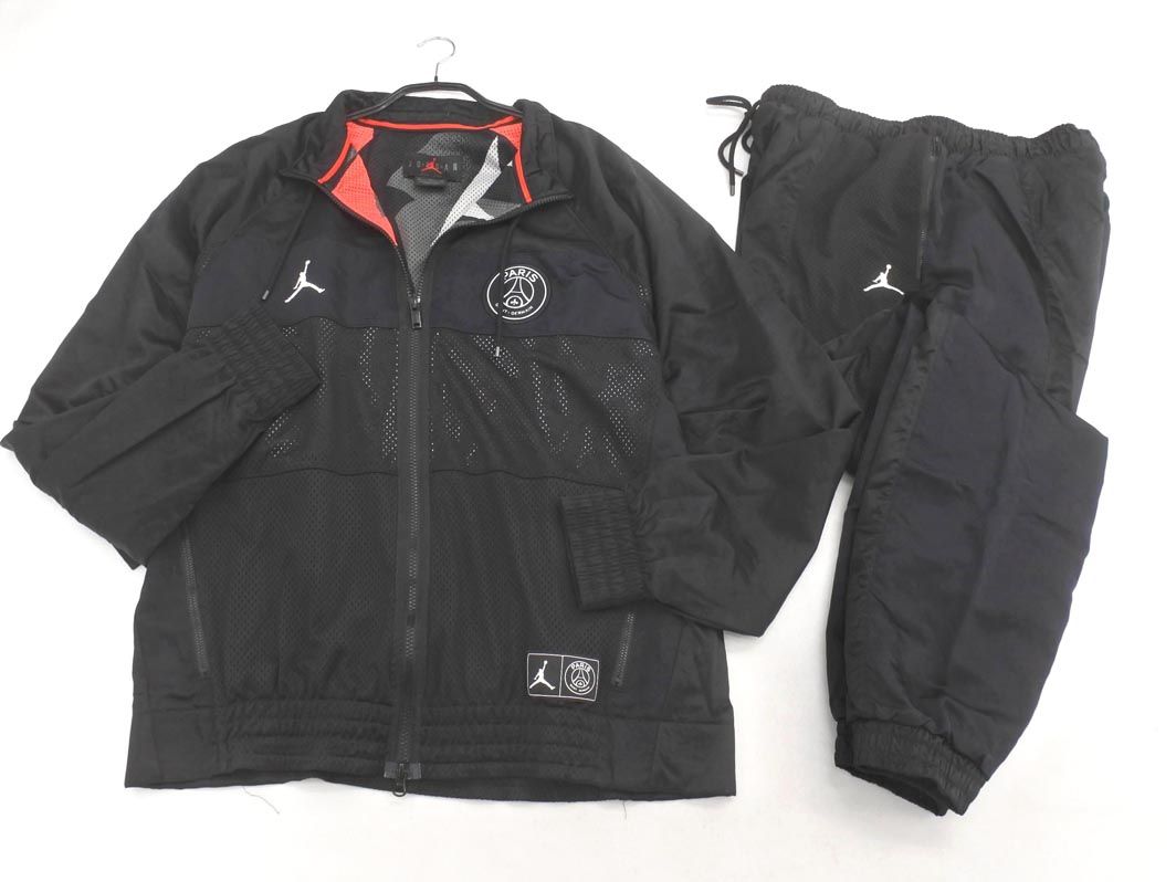 NIKE ナイキ ジョーダン BQ8369 010 パリサンジェルマン ジャージ上下 セットアップ size上M 下L/黒 ■■◎メンズ