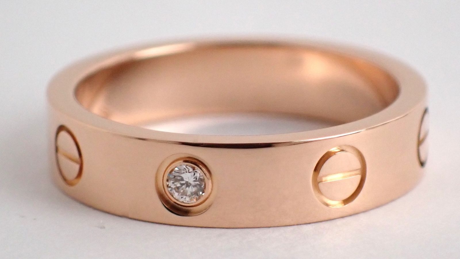 新品仕上げ済 Cartier(カルティエ) ミニラブリング 1Pダイヤモンド #48