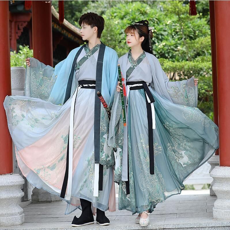 新品、未使用 チャイナ服 男性 女性 漢服唐装3点セット プリント中華服 華流コスプレ衣装 セット服 男女兼用 中華武術服 カンフー衣装 メンズハロウィン #nlmnv