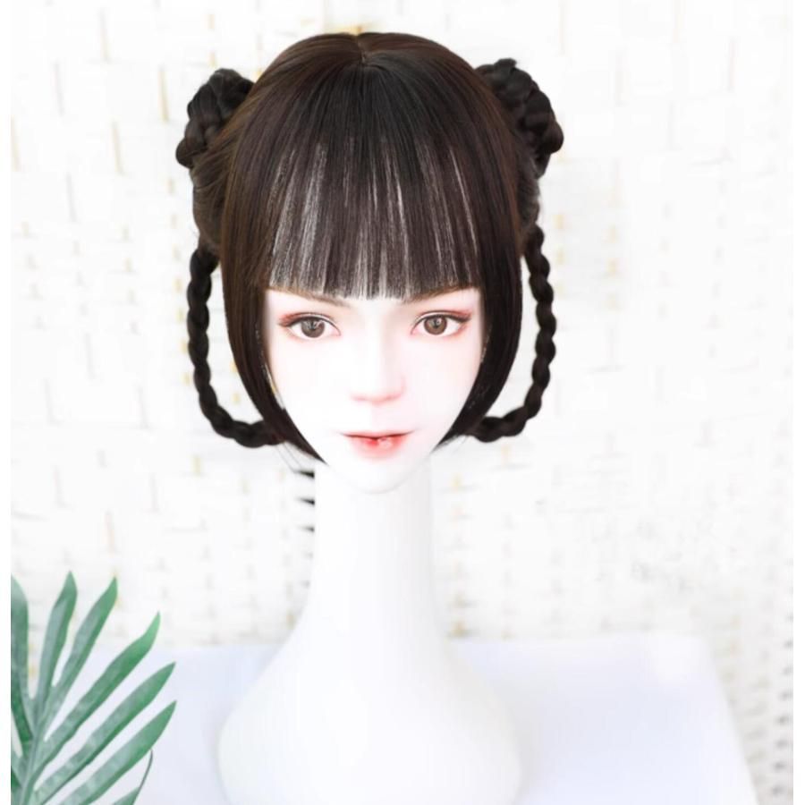 新品、未使用 可愛い 中華 コスプレ ウイッグ フルウイッグ かつら Lolita ロリータ ウイッグ 中国古代 時代劇 ウイッグ 漢服唐装チャイナドレス用 ハロウィン #oaxsw