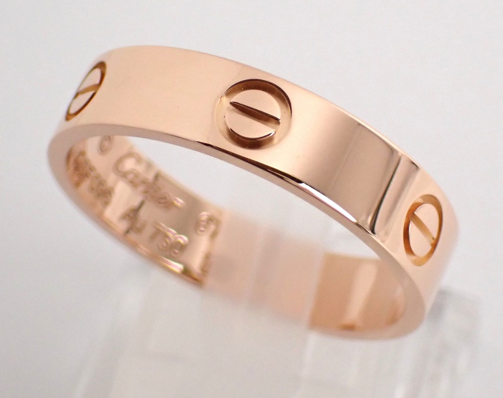 新品仕上げ済 Cartier(カルティエ) ラブリング #67(26号) K18PG ピンク