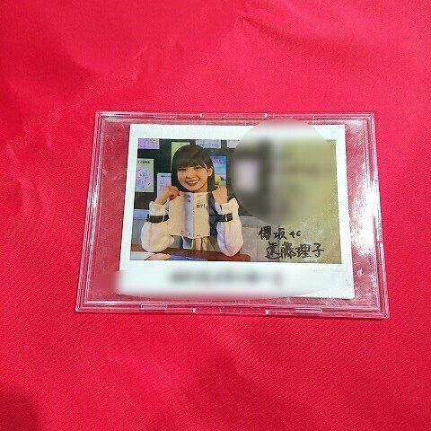 櫻坂46 遠藤理子 直筆色紙＆チェキ　証明書付