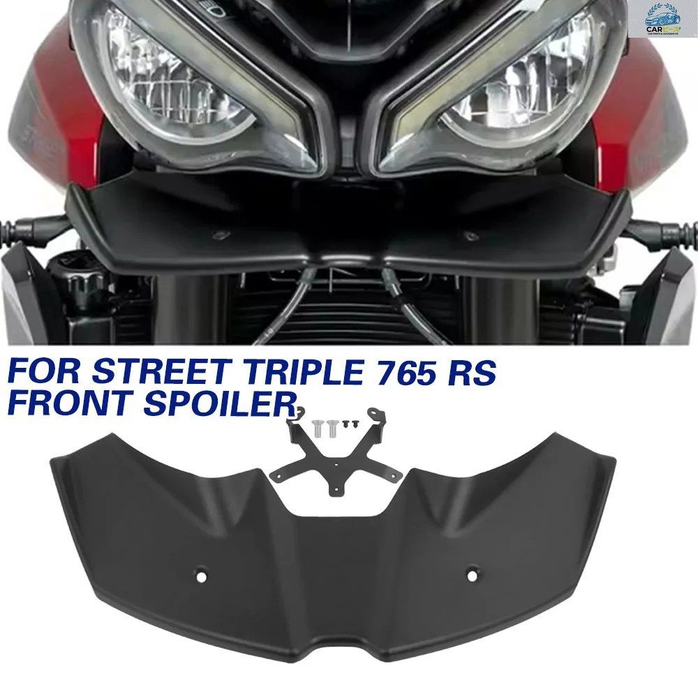 STREET TRIPLE 765RS 765R 2023-2025、SPEED TRIPLE 1200RS 2021-2025 用 ダウンフォース ネイキッド フロントスポイラー エアロダイナミッ