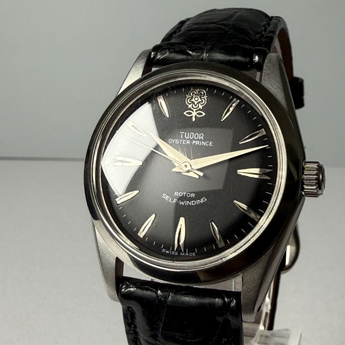 TUDOR チュードル OYSTER オイスター 7964 Big Rose 黒文字盤 自動巻