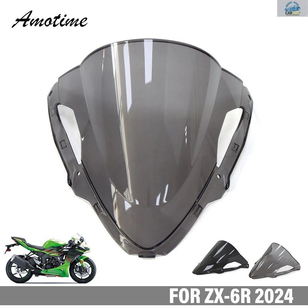 カワサキ ZX6R 2024 ZX-6R 用 ダブルバブル モーターサイクル ウインドシールド