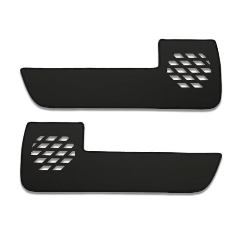 CORSA N-BOX JF5 JF6 専用 ドアトリムガード フロント 2PCS 黒レザー キックガード デザイン 傷防止 内装 縫製 日本製 保護 プロテクター コンソール アクセサリー ホンダ HONDA [5]-2 Skk