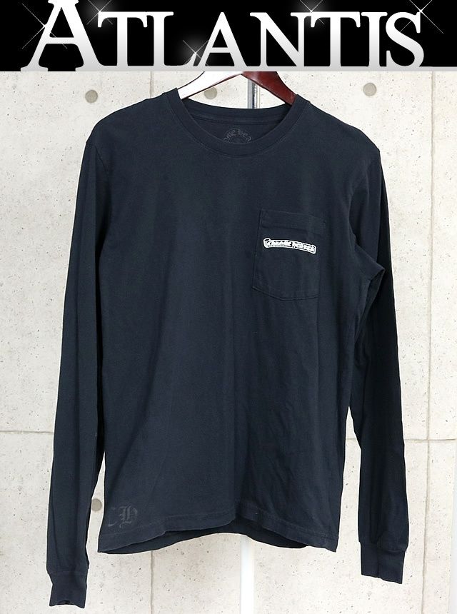 CHROME HEARTS 銀座店 クロムハーツ アーチロゴ ポケット ロンT 長袖 メンズ size:M 黒 103269