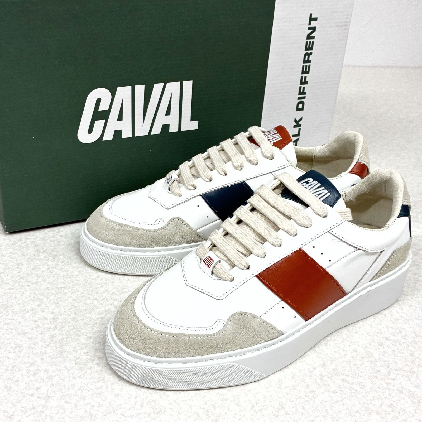 新品！希少 CAVAL カヴァル アシンメトリー スニーカー 24cm 箱付