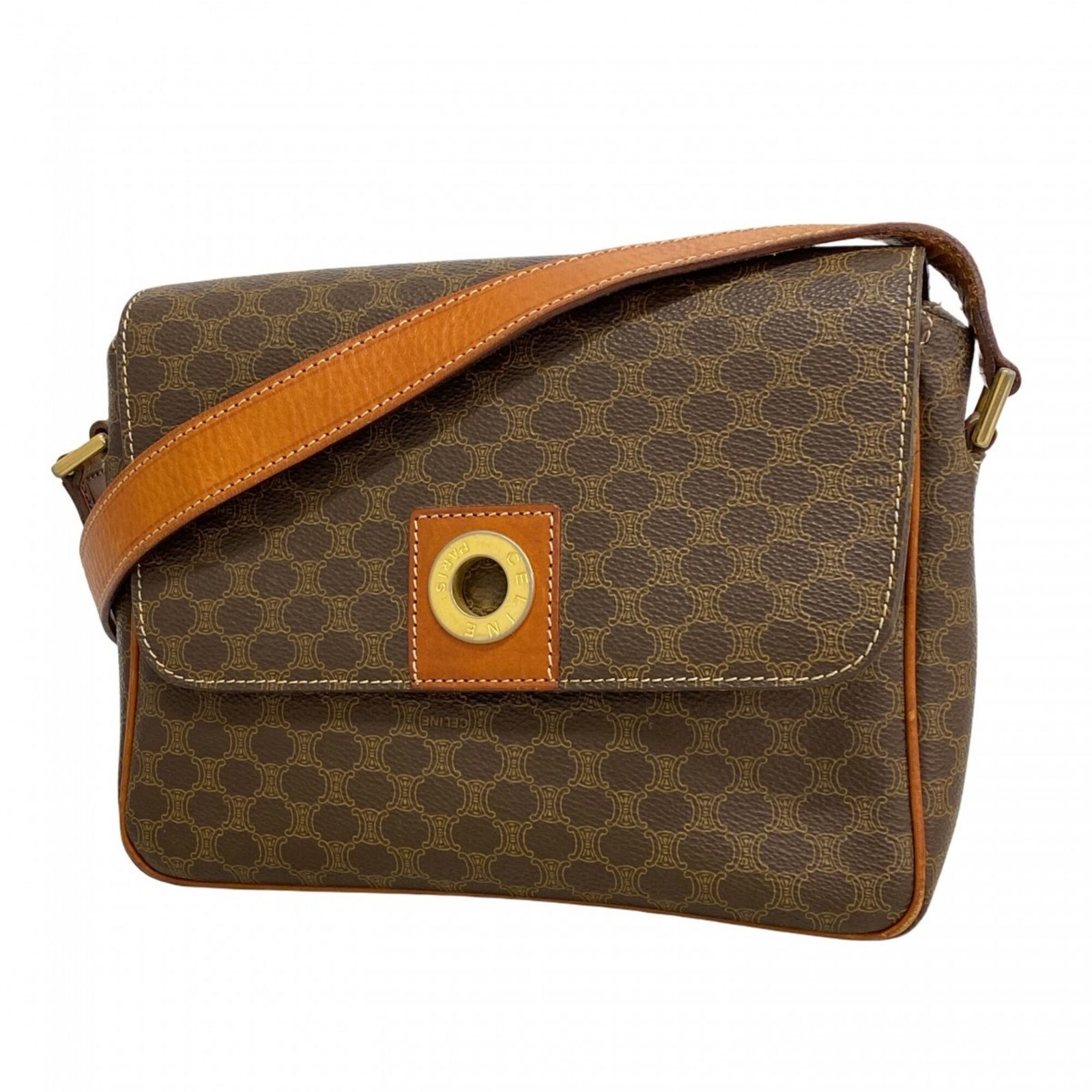 セリーヌ(Celine) セリーヌ ショルダーバッグ マカダム ブラウン レディース