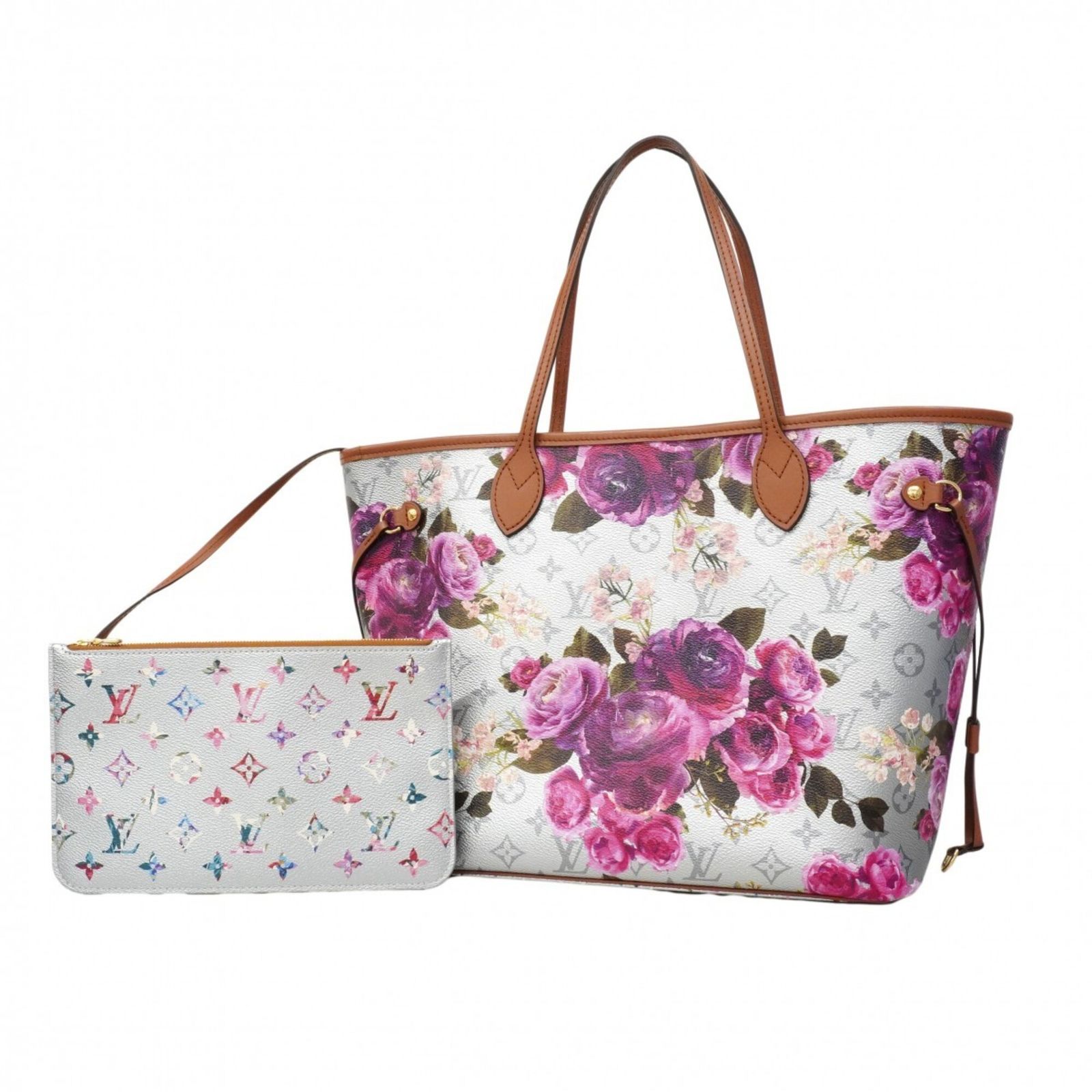ルイ・ヴィトン(Louis Vuitton) ルイ・ヴィトン トートバッグ LV ガーデン ネヴァーフルMM M21352 シルバー ピンクレディース