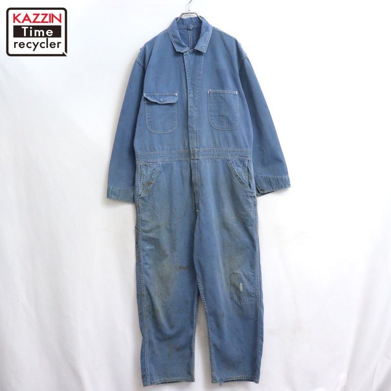 60s vintage つなぎ メンズ XLサイズ相当 ビッグサイズ オーバーサイズ