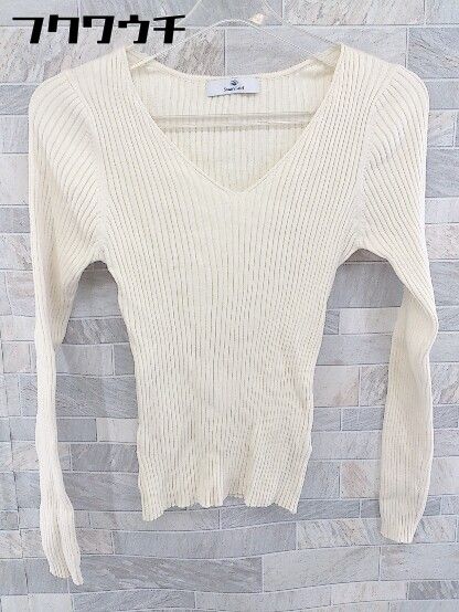 ◇ Sonny Label サニーレーベル URBAN RESEARCH Vネック 長袖 ニット セーター サイズF ベージュ レディース 【中古】 【1103030010038】