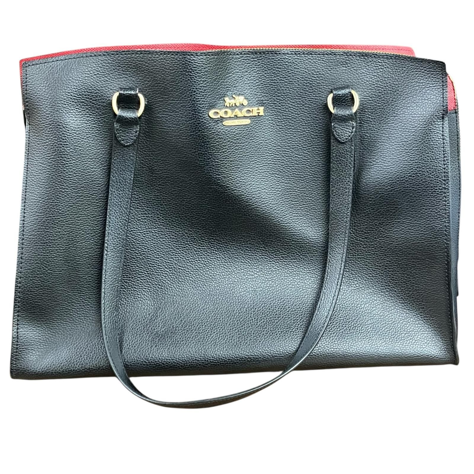 180053 COACH コーチ バッグ C2132-C4077 ブラック　レッド レディース