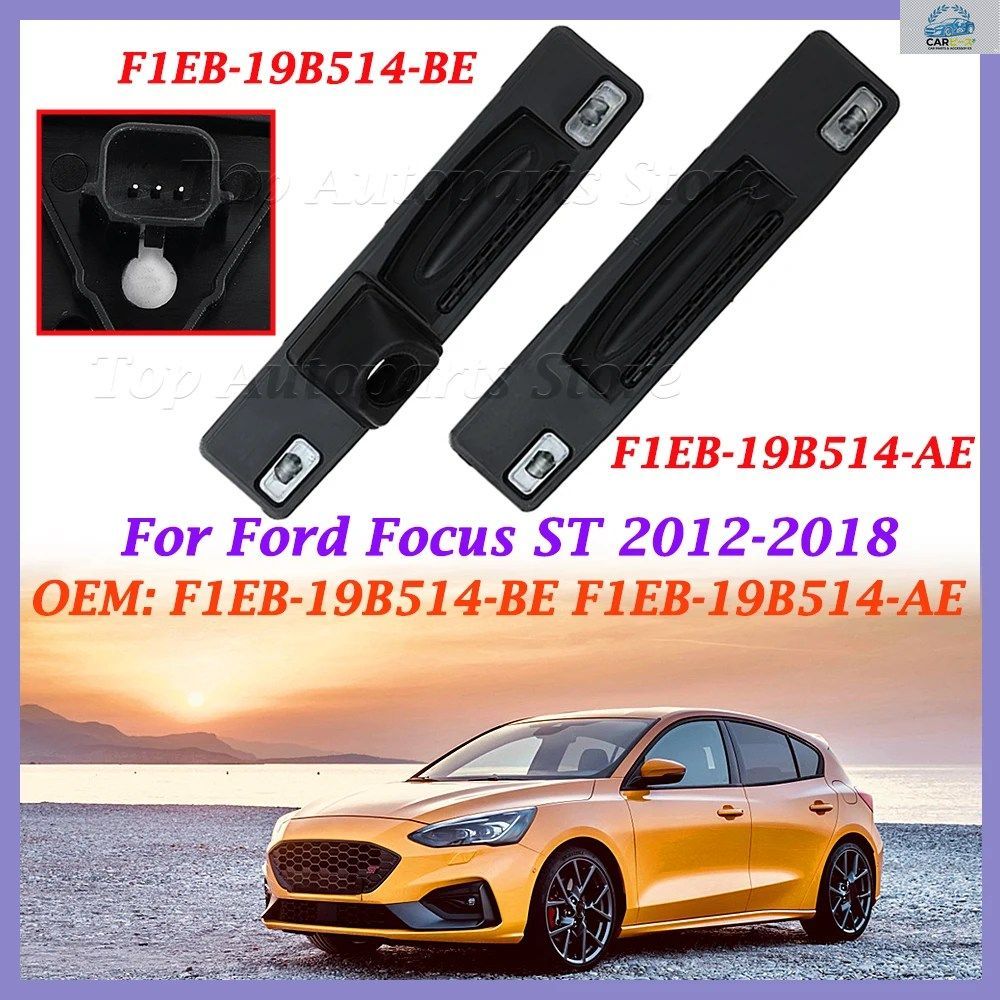 フォード フォーカス ST 2012-2018 用カーブーツ テールゲート ハンドル トランク ハンドル スイッチ F1EB-19B514-BE トランク リッド クロ
