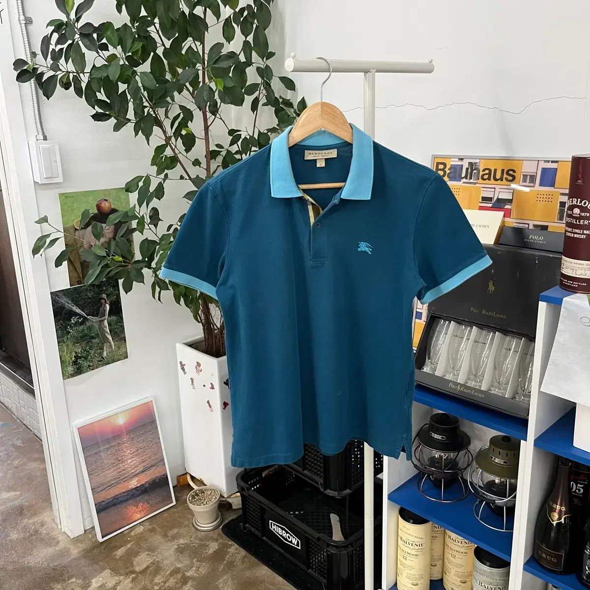 バーバリー ピケ 半袖 カラー Tシャツ M