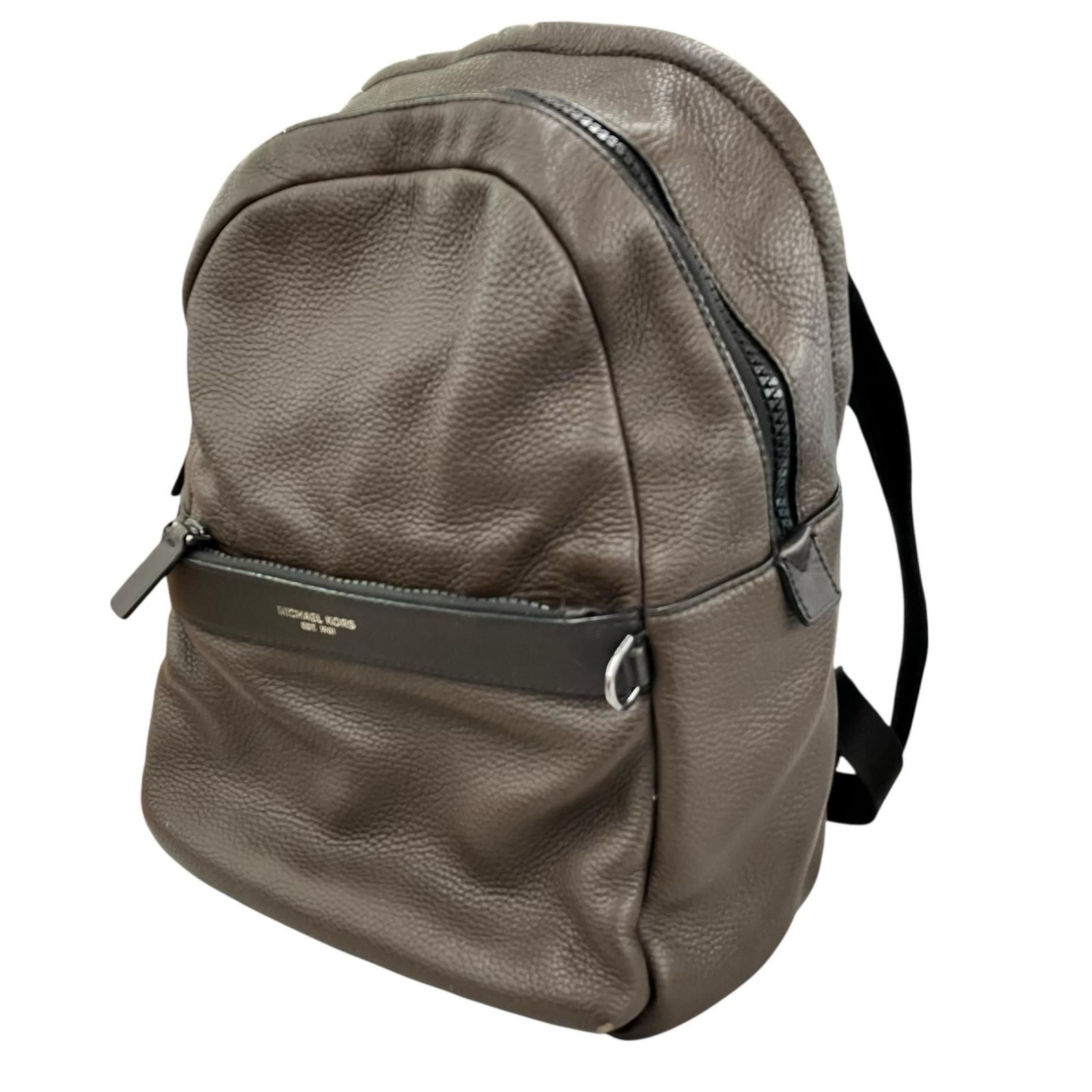 186005 現状品 Michael Kors マイケルコース レザー リュック バックパック ブラウン