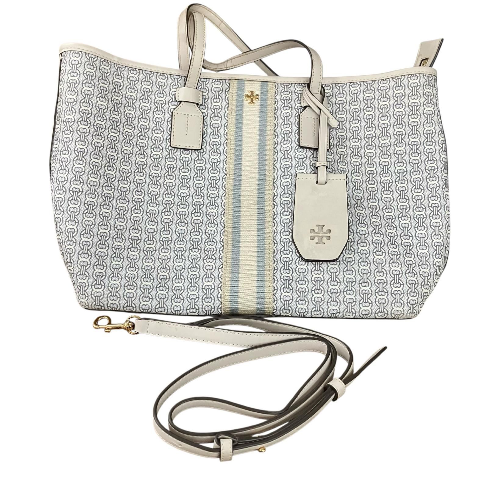 180053 現状品 Tory Burch トリーバーチ 2WAYバッグ ホワイト 