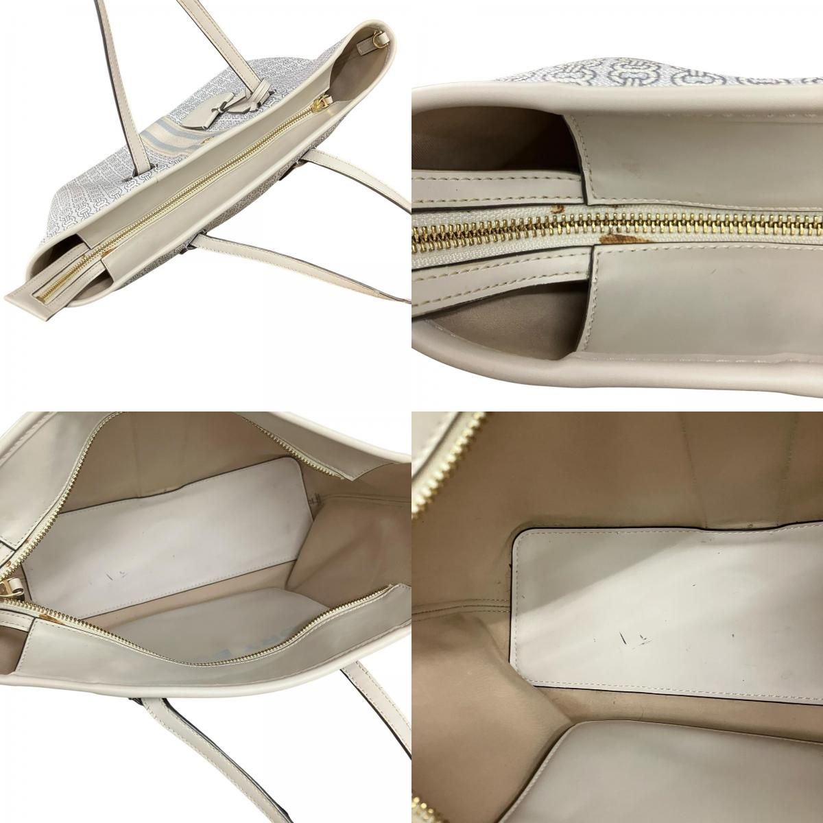 180053 現状品 Tory Burch トリーバーチ 2WAYバッグ ホワイト 
