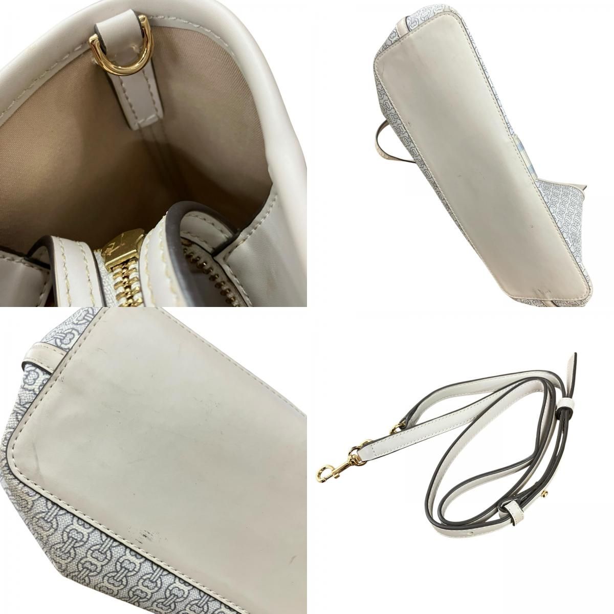 180053 現状品 Tory Burch トリーバーチ 2WAYバッグ ホワイト 
