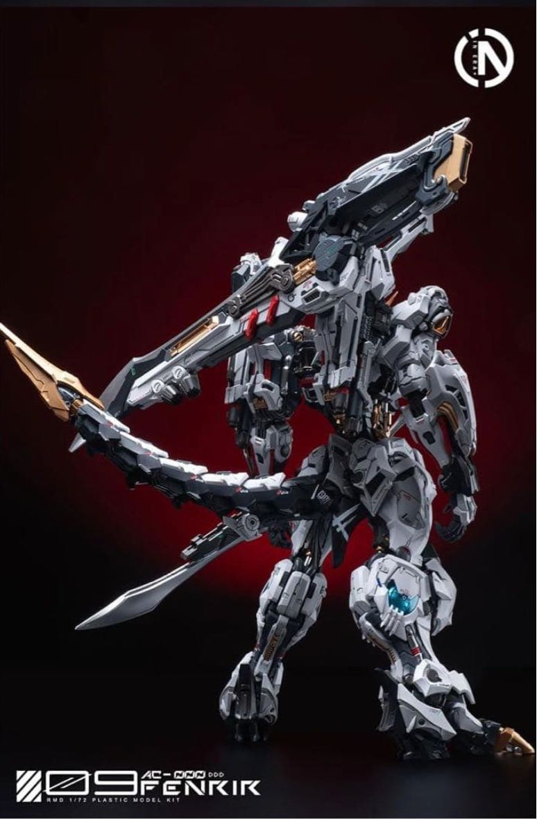 在庫商品】無限新星 INERA+ フェンリル 1/72 プラモデル 組み立て