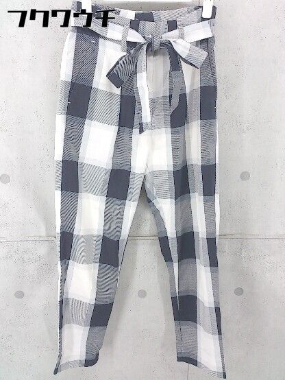 ◇ ◎ JEANASIS ジーナシス ウエストリボン付き パンツ サイズS ホワイト ブラック系 レディース 【中古】 【1104010010277】