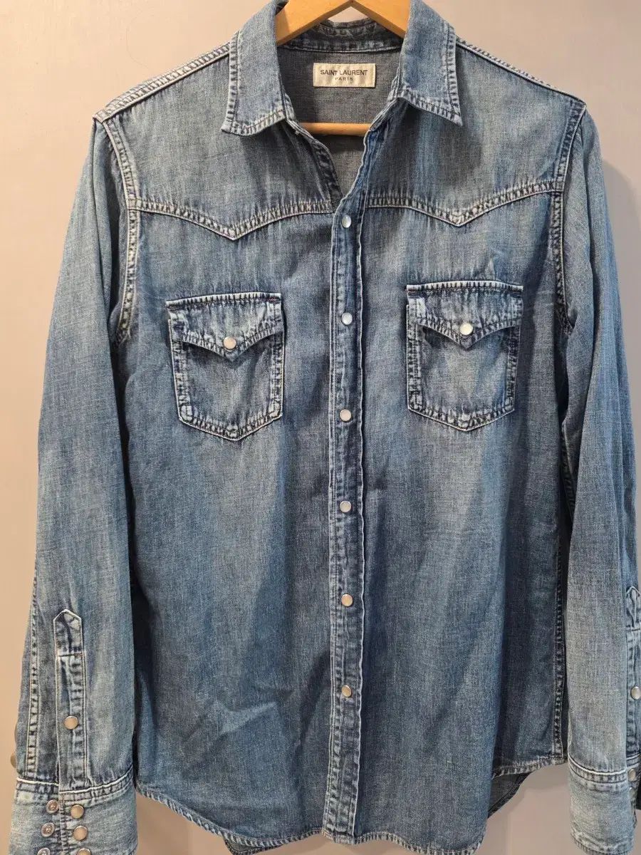 Saint Laurent サンローラン エディシーズン ウェスタン デニム シャツ サイズ m