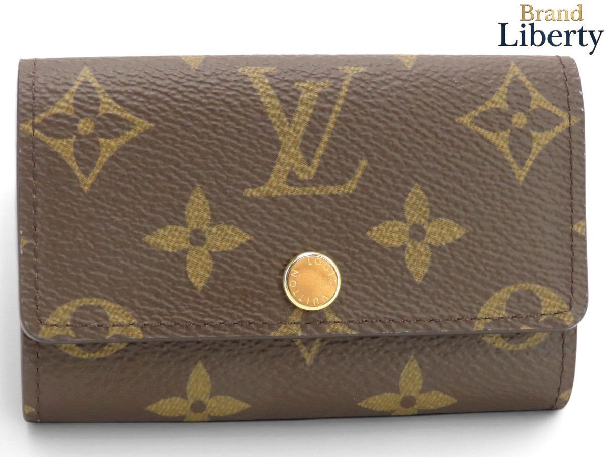 【未使用】ルイヴィトン LOUIS VUITTON モノグラム ミュルティクレ6 6連キーケース キーリング キーホルダー ダークブラウン PVC レザー M62630