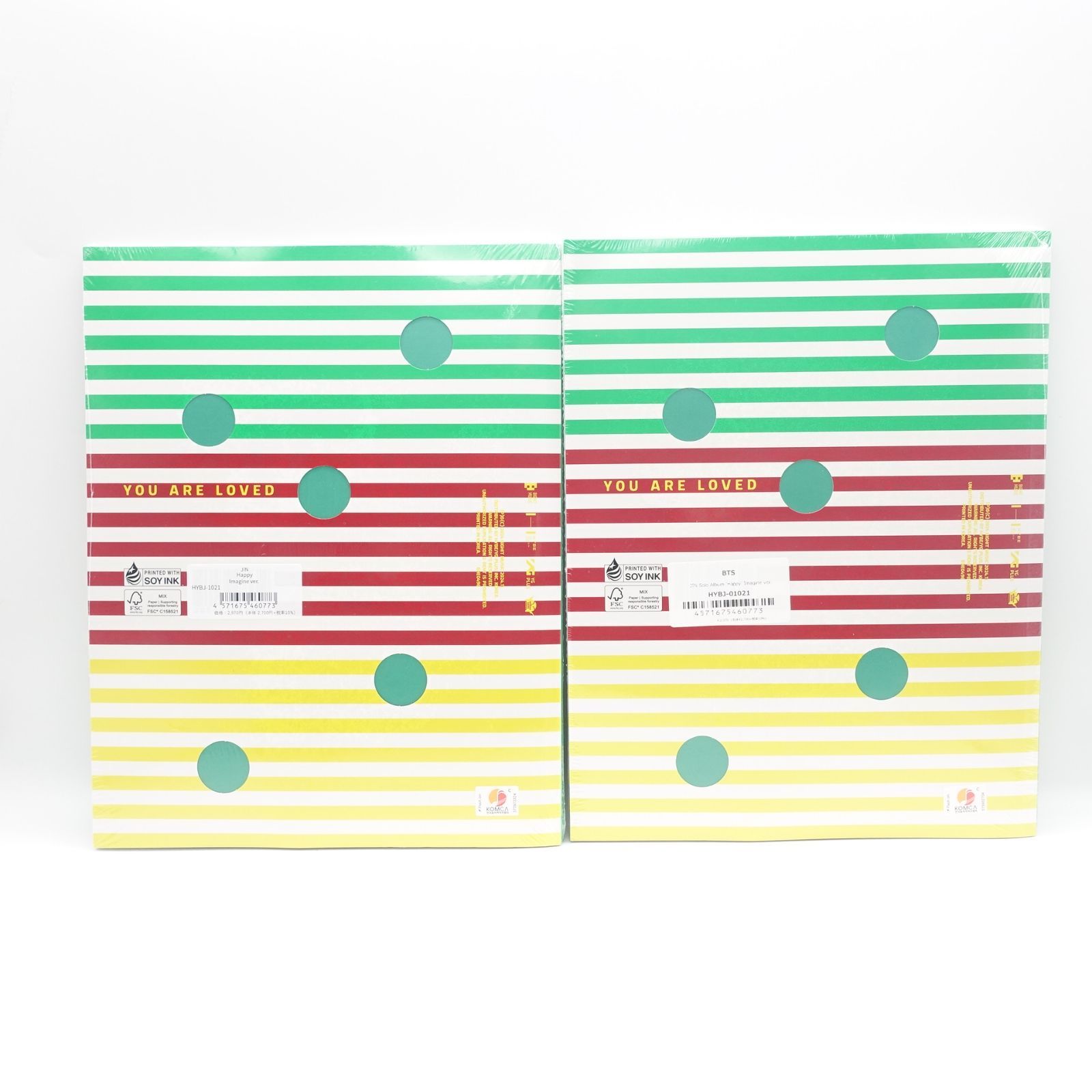 BTS ジン Happy CD ソロアルバム 3形態×2 6冊 未開封 JPFC 購入特典 