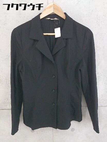 ◇ MK MICHEL KLEIN エムケーミッシェルクラン シングル 長袖 ジャケット サイズ38 ブラック レディース 【中古】 【1104020004495】