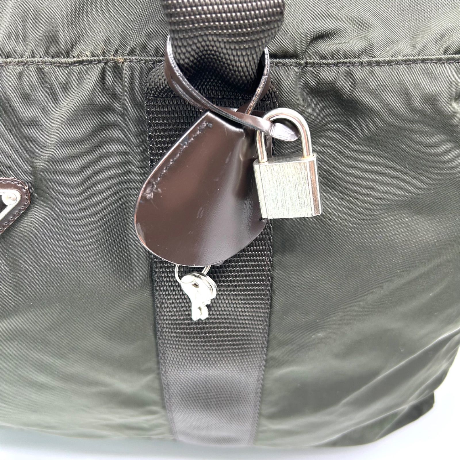 PRADA プラダ ボストンバッグ 2way 三角ロゴプレート ナイロン 大容量