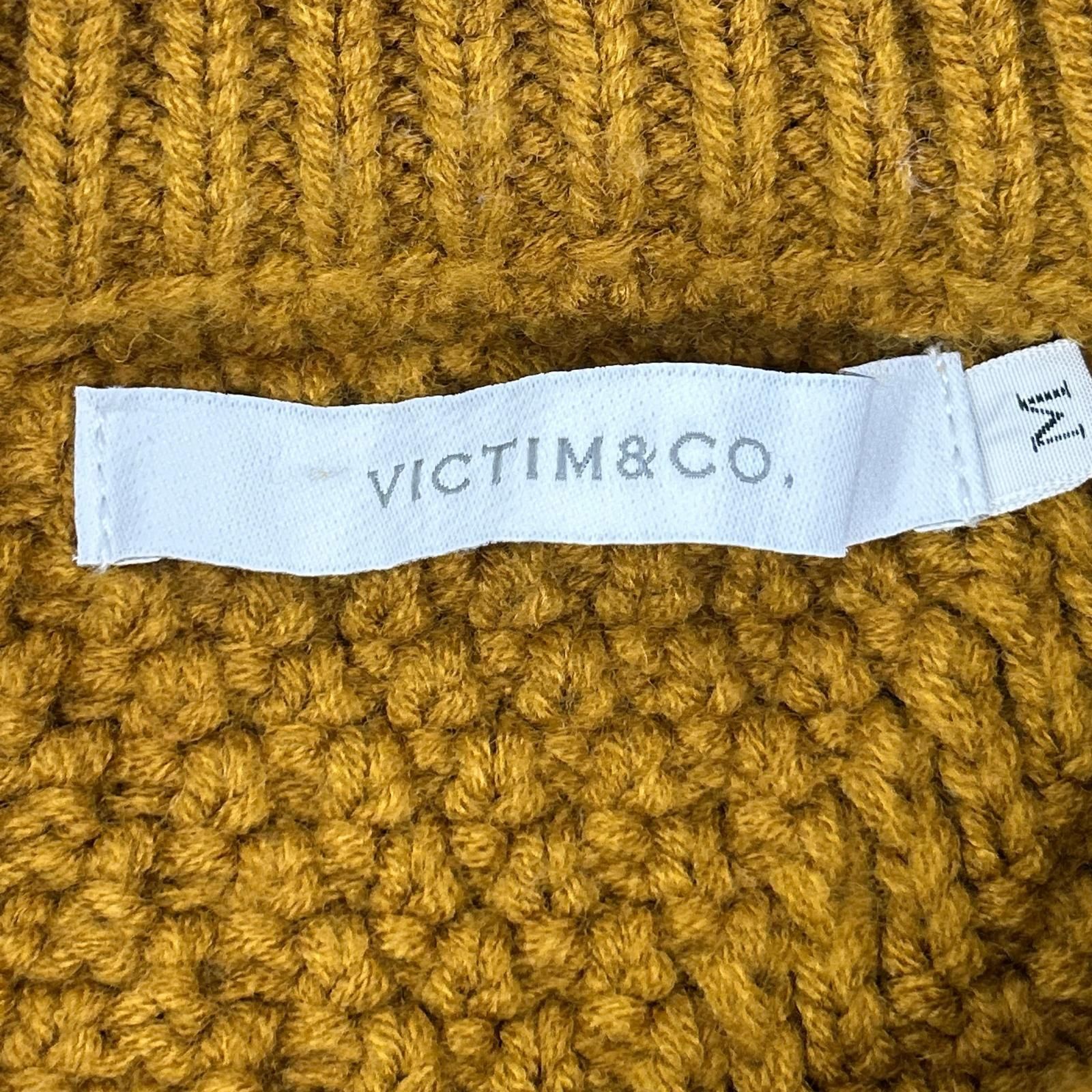 VICTIM ヴィクティム マスタード DAMAGE CABLE KNIT M - メルカリ