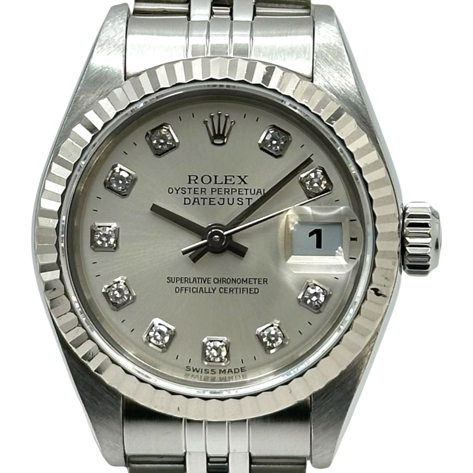 ロレックス ROLEX デイトジャスト 79174G シルバー ホワイトゴールド/ステンレススチール 自動巻き レディース 腕時計