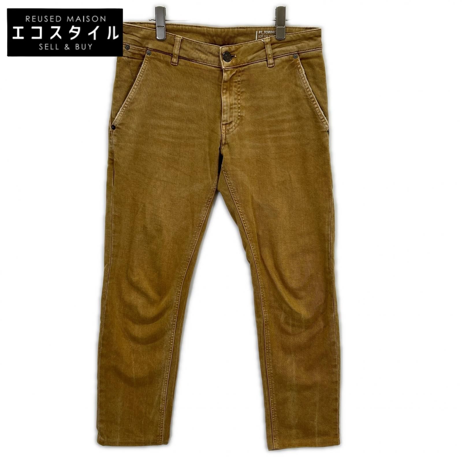 【新品】PTトリノ　トゥモローランド別注GRUNGE カラーデニム　ベージュ32 PT TORINO ピーティートリノ ×トゥモローランド GRUNGE ベージュ
