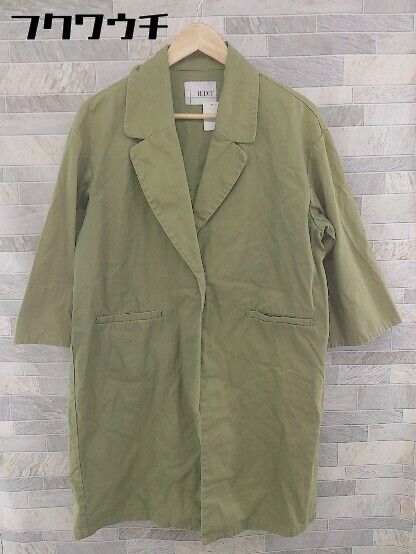◇ IEDIT イディット 長袖 コート サイズS カーキ レディース 【中古】 【1104050004533】