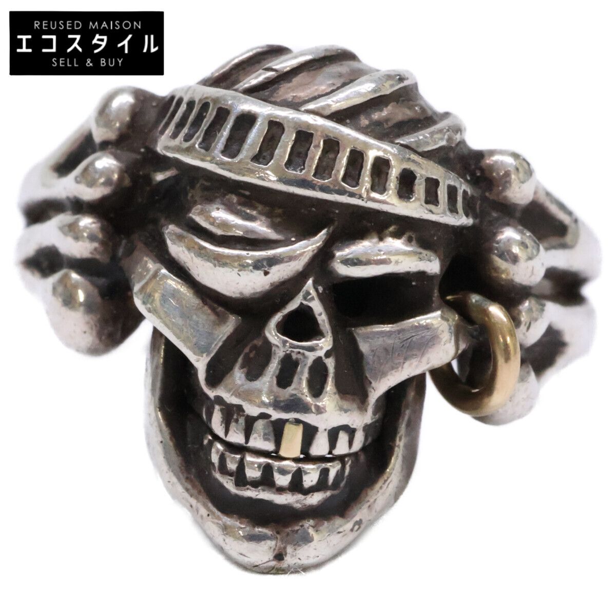 LEATHERS AND TREASURES　レザーズアンドトレジャーズ　925 18K Small pirate ring パイレーツ　21号